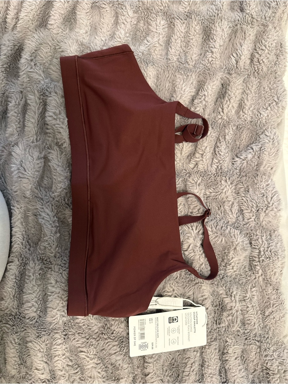 Burgundy Sports Bralette - Athleta